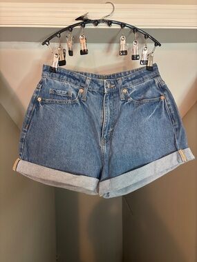 wild fable Rolled Hem Medium Blue Denim Shorts